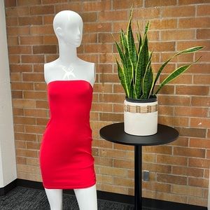 Strapless Ribbed Tube Mini Dress H&M DIVIDED Size S